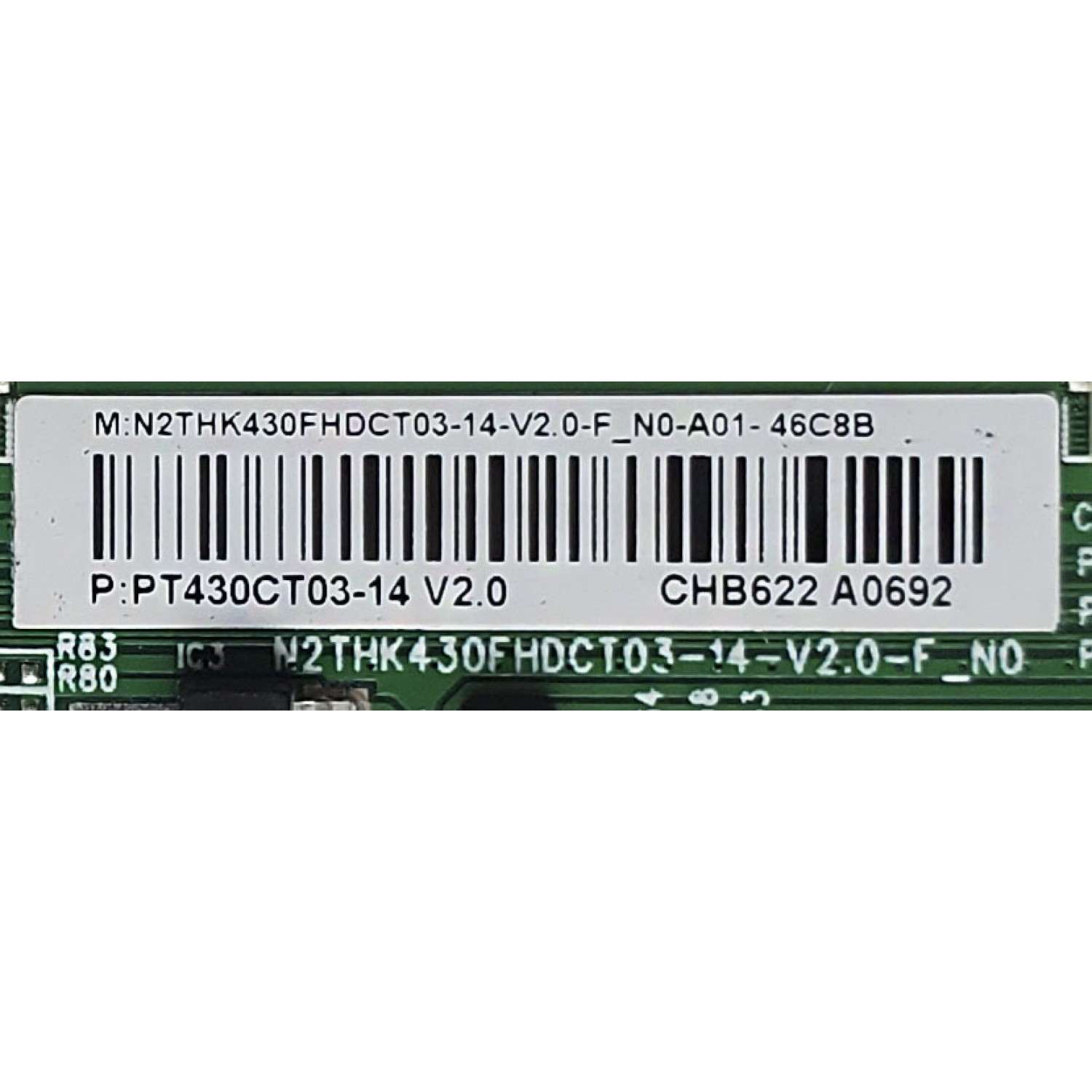 T-CON PARA TV HKPRO / NÚMERO DE PARTE N2THK430FHDCT03-14 / PT430CT03-14-C-V1.0 / N2THK430FHDCT03-14-V2.0-F_ND  / PT430CT03-14-C-V2.0 / MODELO HKP43SM9	 - Imagen 2